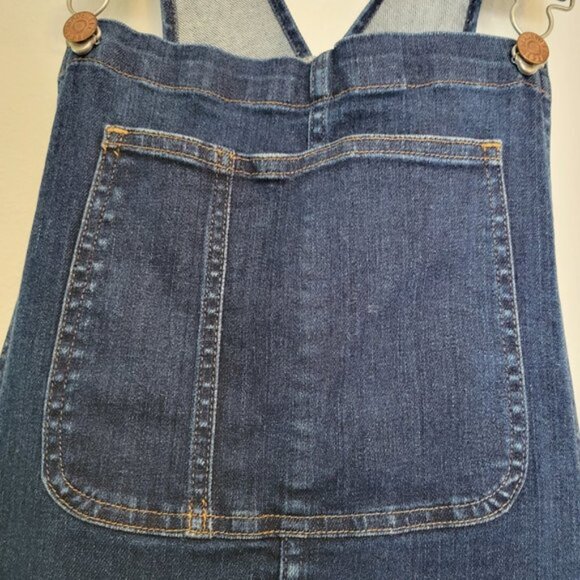 Madewell Women's Denim Overall Bibs Size Large Adjustable Straps Farmcore - Picture 4 of 11
